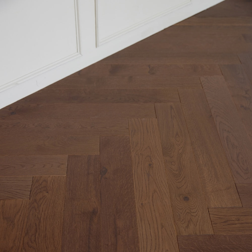 Natura Herringbone Amarone Oak Engineered Wood Flooring 15/4mm