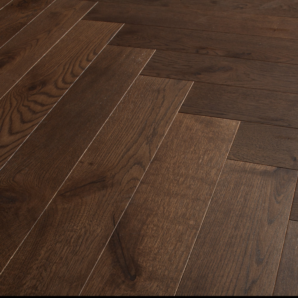 Natura Herringbone Amarone Oak Engineered Flooring 15-4mm