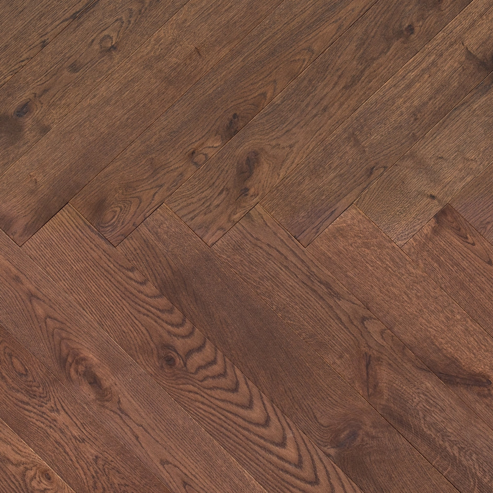 Natura Herringbone Amarone Oak Engineered Flooring 15-4mm