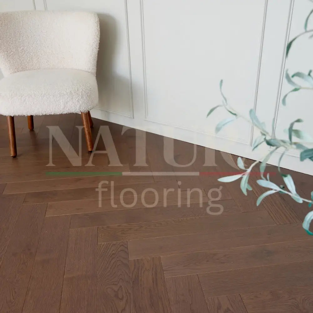 Natura Herringbone Amarone Oak Engineered Wood Flooring 15/4mm