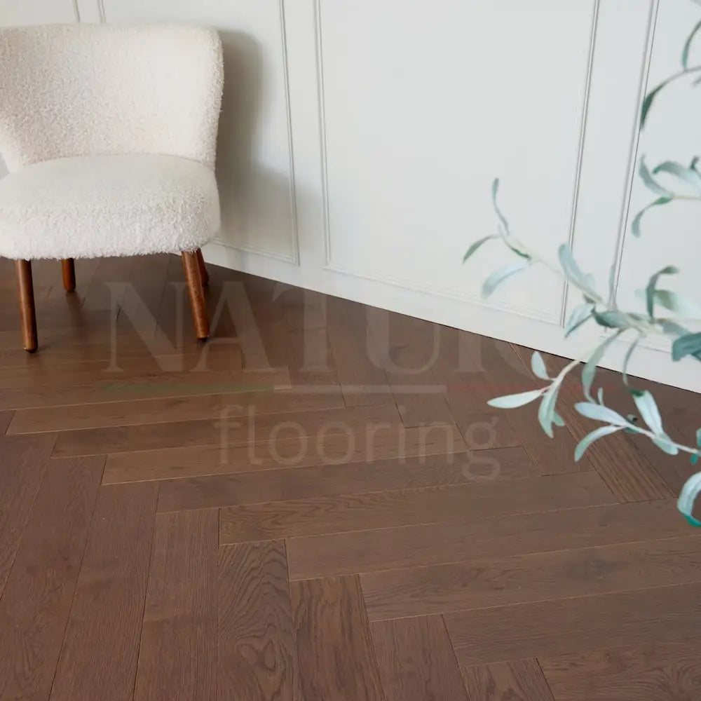 Natura Herringbone Amarone Oak Engineered Wood Flooring 15/4mm