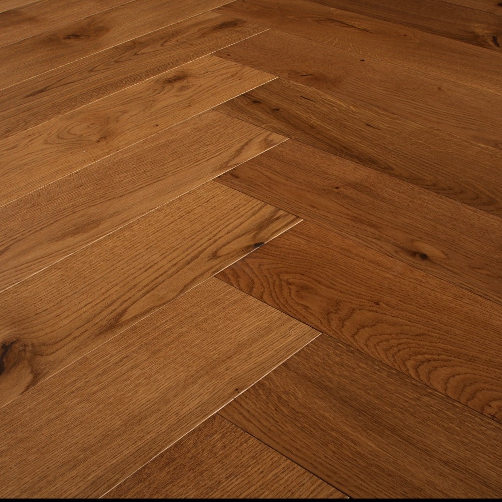 Natura Herringbone Golden Oak Engineered Flooring 15/4mm