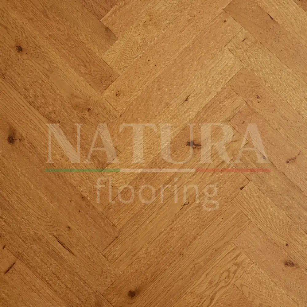 Natura Herringbone Golden Oak Engineered Wood Flooring 15/4mm