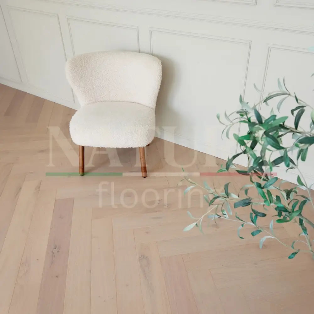 Natura Herringbone Pinot Oak Engineered Wood Flooring 15/4mm