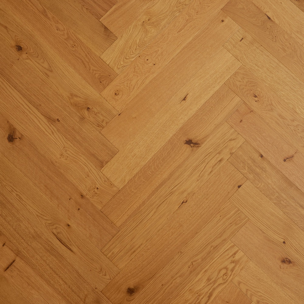 Natura Herringbone Golden Oak Engineered Wood Flooring 15/4mm
