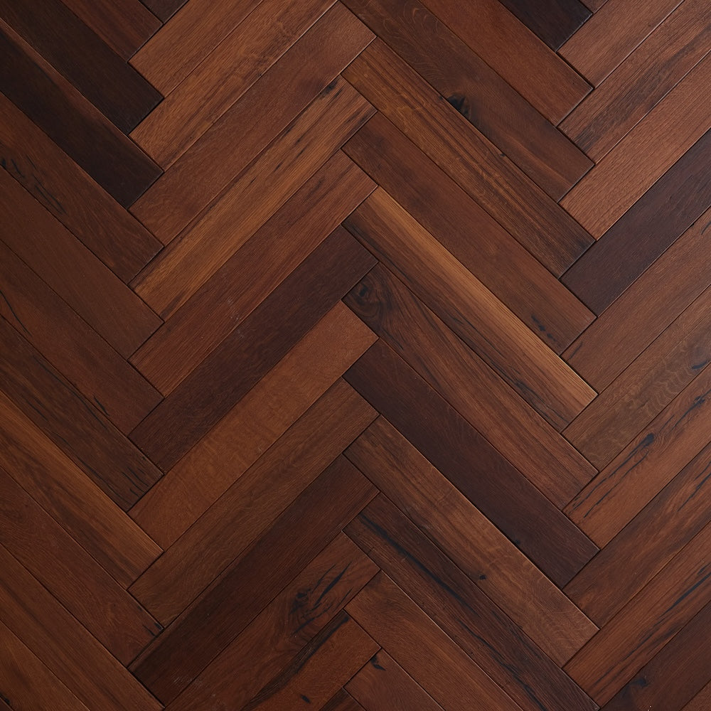 Natura Herringbone Solid Oak Flooring 18mm
