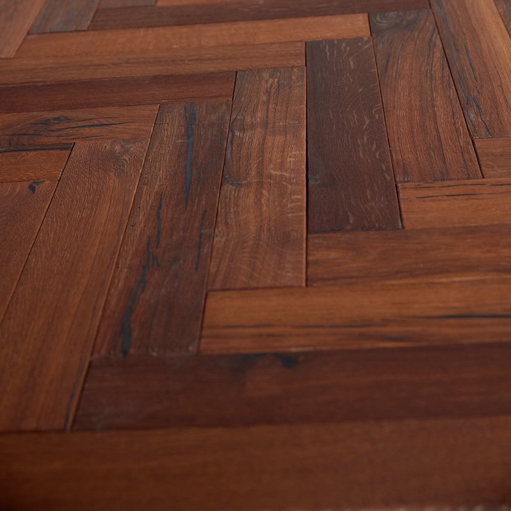 Natura Herringbone Solid Oak Flooring 18mm