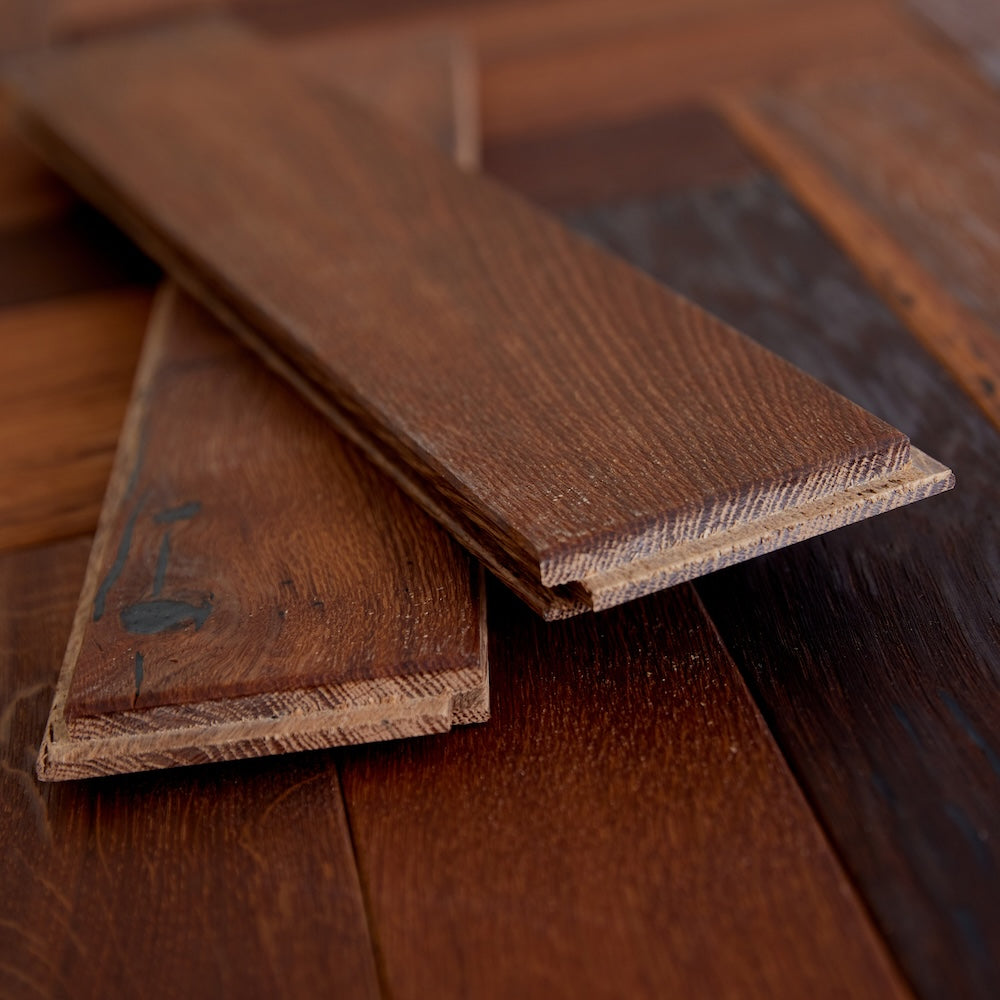 Natura Herringbone Solid Oak Flooring 18mm