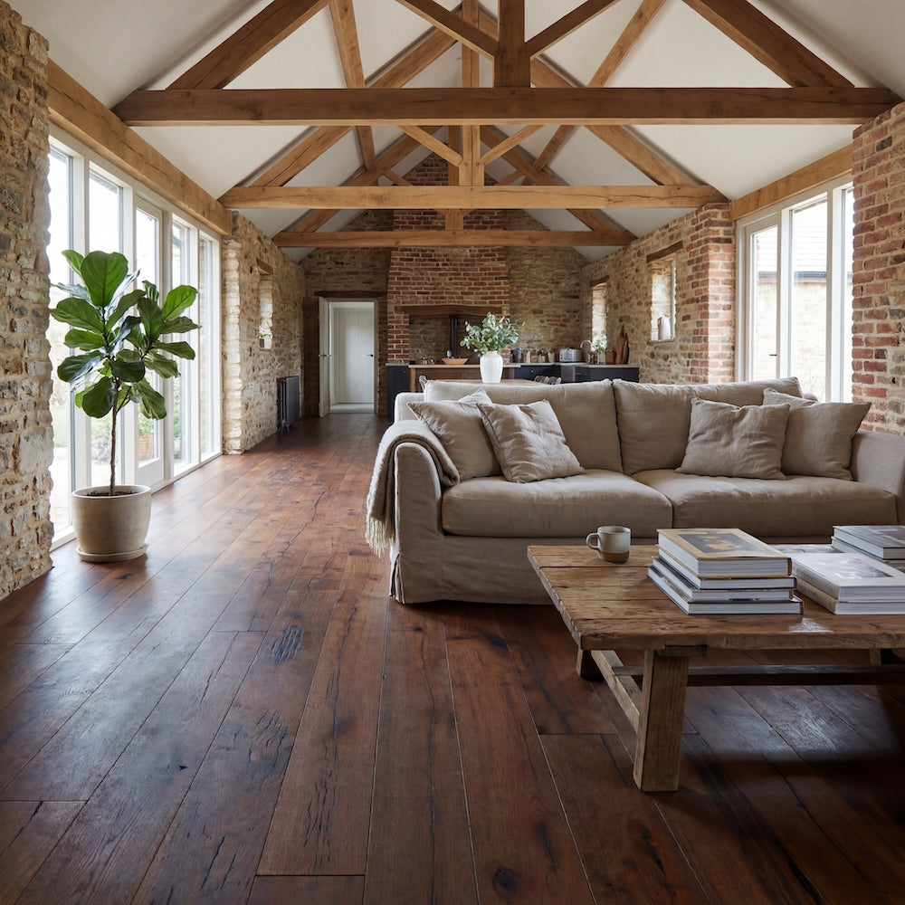 Natura Reclaimed Solid Oak Flooring 180/18mm