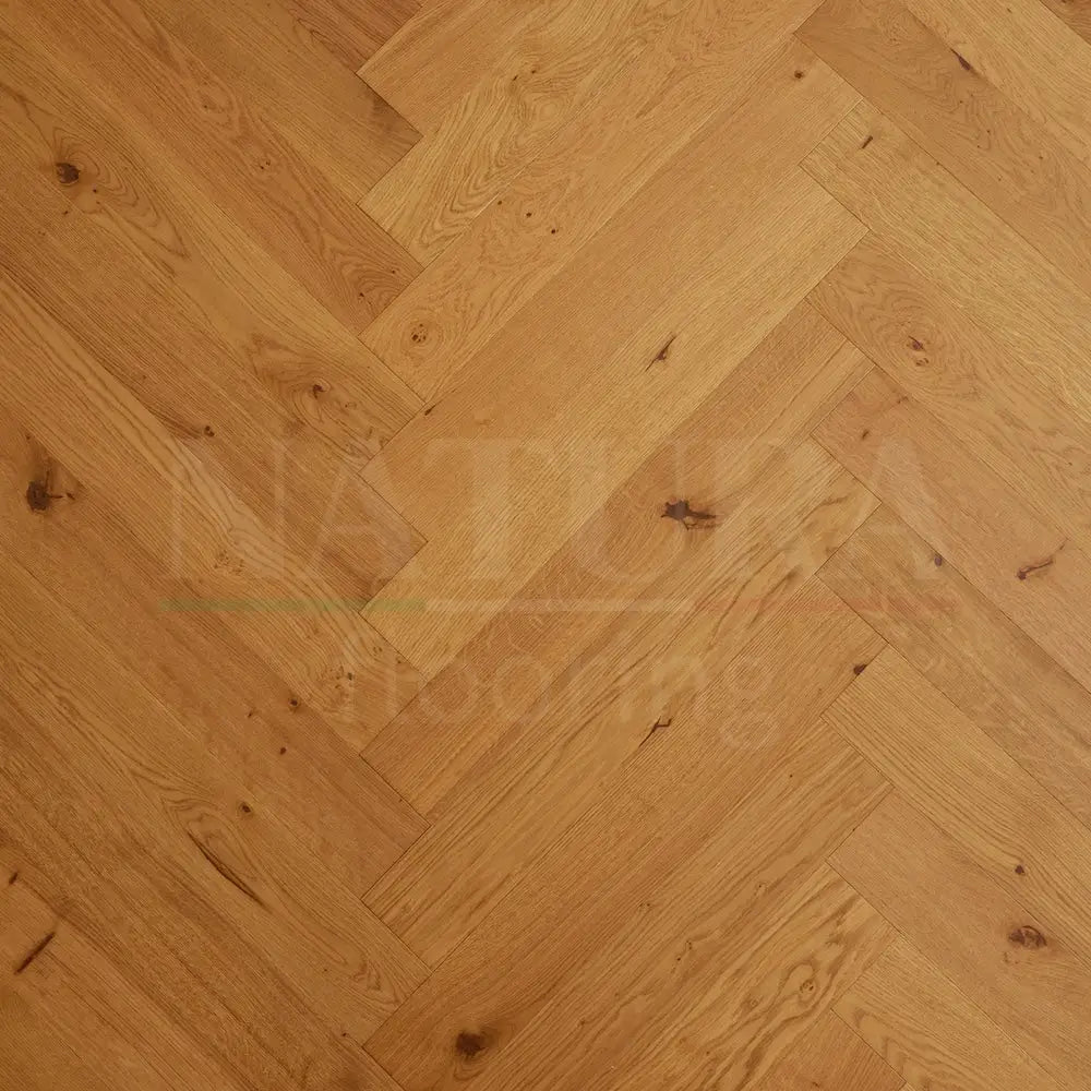 Natura Herringbone Golden Oak Engineered Wood Flooring 15/4mm