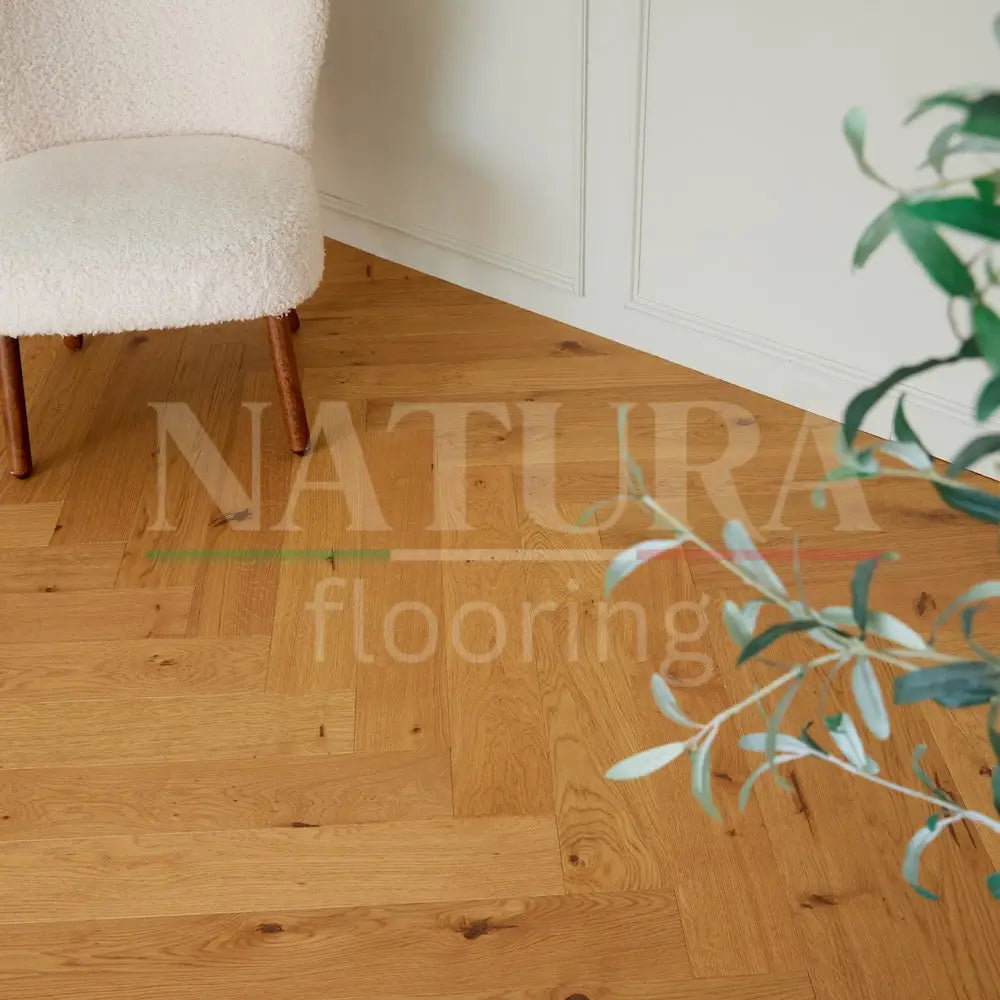 Natura Herringbone Golden Oak Engineered Wood Flooring 15/4mm