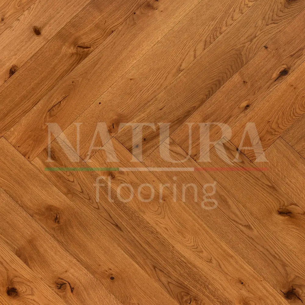 Natura Herringbone Golden Oak Engineered Flooring 15/4mm
