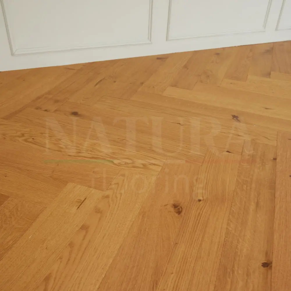 Natura Herringbone Golden Oak Engineered Wood Flooring 15/4mm