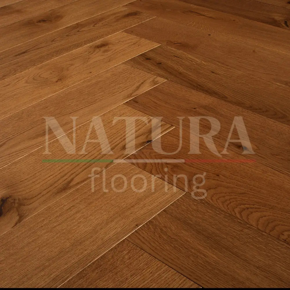 Natura Herringbone Golden Oak Engineered Flooring 15/4mm