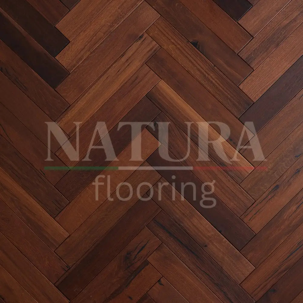 Natura Herringbone Solid Oak Flooring 18mm